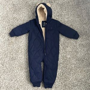 Baby Gap - 12-18 months sherpa lined winter one piece